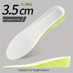 Height Increase Sports Insoles Green Memory Foam Sole Pad for Men Women