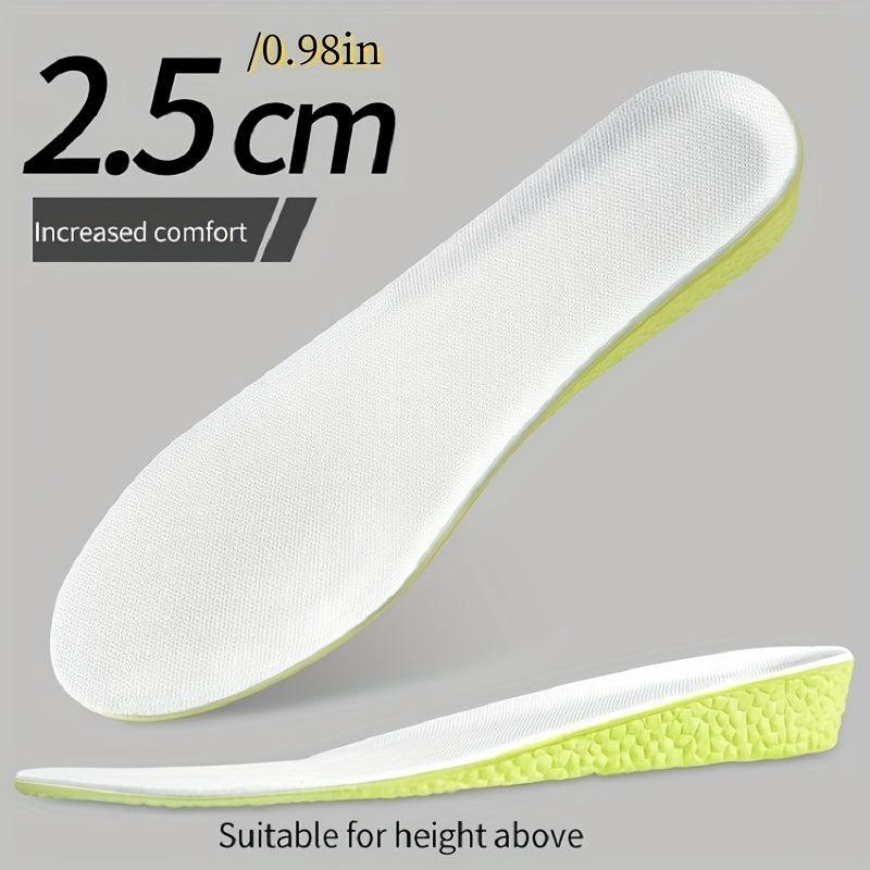 Height Increase Sports Insoles Green Memory Foam Sole Pad for Men Women