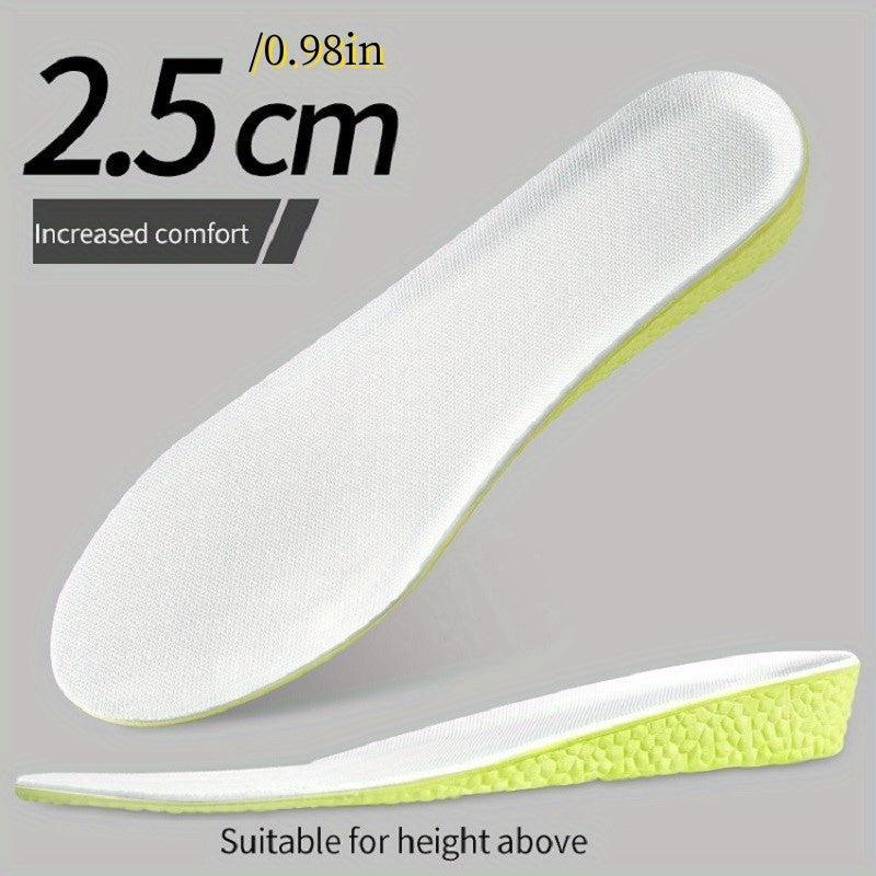 Height Increase Sports Insoles Green Memory Foam Sole Pad for Men Women