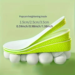Height Increase Sports Insoles Green Memory Foam Sole Pad for Men Women