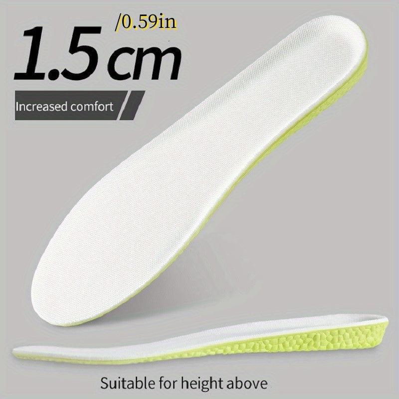 Height Increase Sports Insoles Green Memory Foam Sole Pad for Men Women