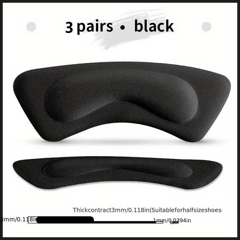 3 Pairs Heel Insoles Protector Sticker High Heels Adhesive Pad Pain Relief Patch