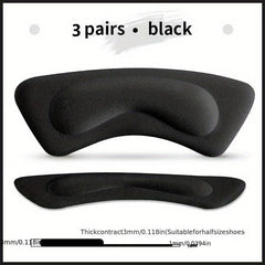 3 Pairs Heel Insoles Protector Sticker High Heels Adhesive Pad Pain Relief Patch