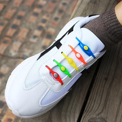 12pcs Colorful Silicone Shoelaces Shoe Accessories