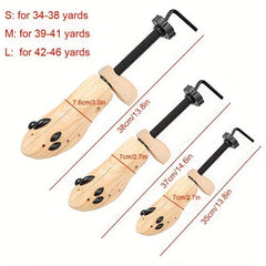 Unisex Shoe Clogs Shaping Frame Pine Adjustable Flats High Heel Boots Stretcher