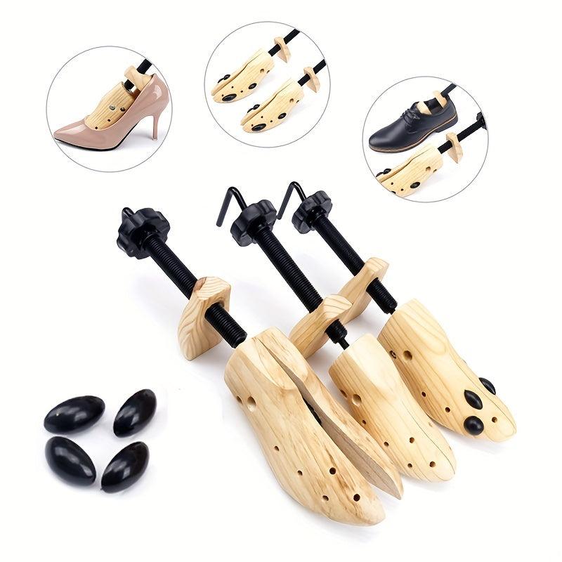 Unisex Shoe Clogs Shaping Frame Pine Adjustable Flats High Heel Boots Stretcher