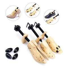 Unisex Shoe Clogs Shaping Frame Pine Adjustable Flats High Heel Boots Stretcher