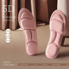 Memory Foam 5D Sport Insoles for Shoes - Deodorant Breathable Running Insoles