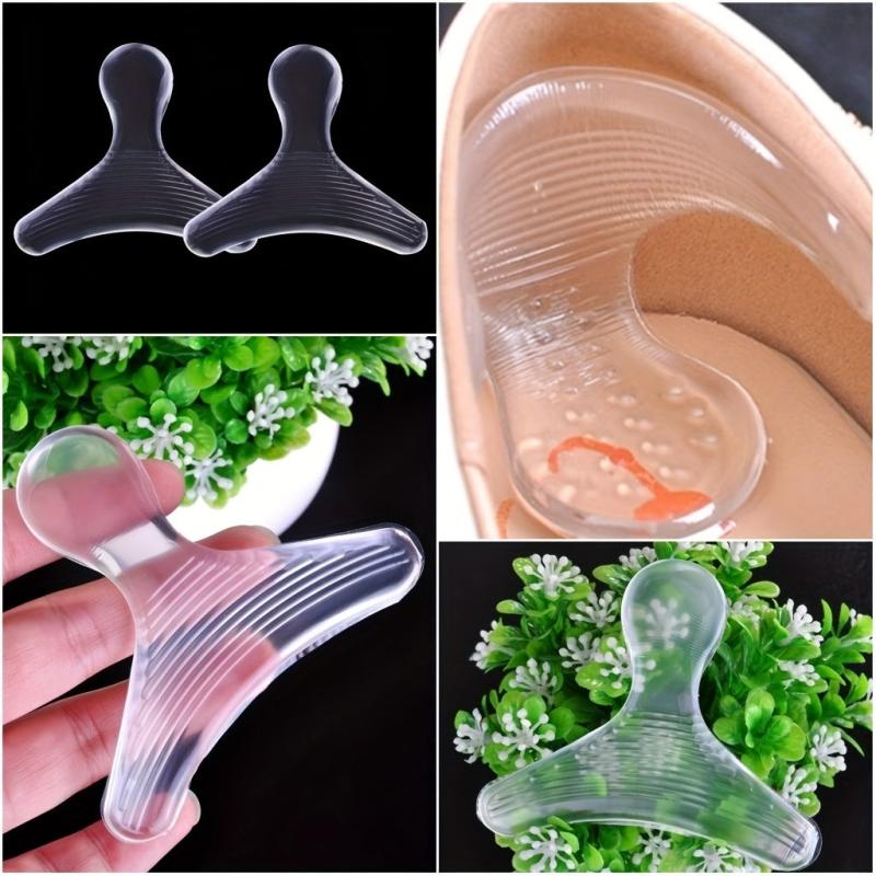 1 Pair Comfortable Silicone Heel Pads Insoles Foot Cushion Grip