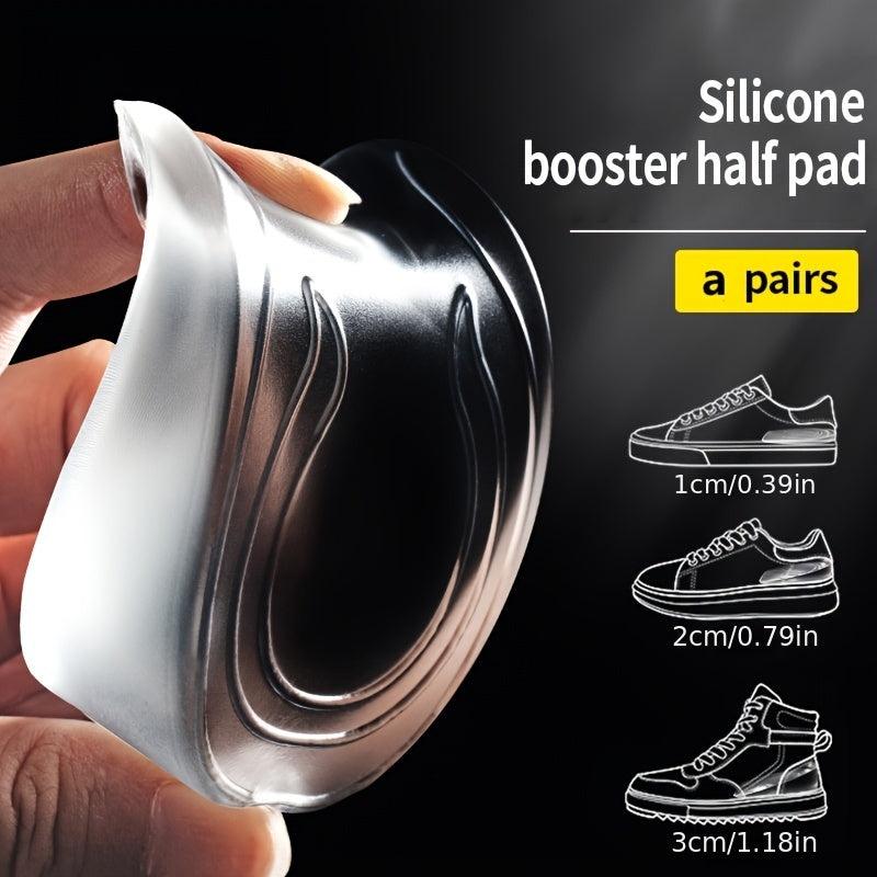 Silicone Gel Height Increase Insoles Heel Lifting Foot Care Protector Inserts