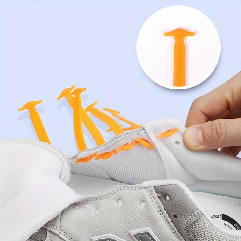Silicone Elastic No Tie LACES for Adults & Kids