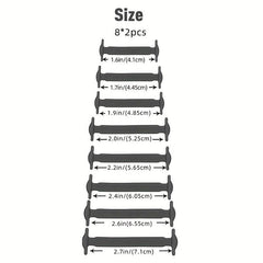 Silicone Elastic No Tie LACES for Adults & Kids