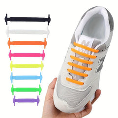 Silicone Elastic No Tie LACES for Adults & Kids