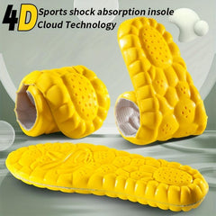 Sports Shock Absorption Insoles High Elastic Deodorant Running Insoles