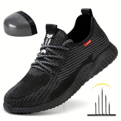 Unisex Steel Toe Work Safety Shoes Men Indestructible Sneakers