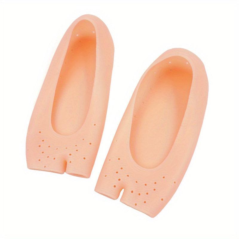 Open Toe Socks with Silicone for Foot Moisturizing