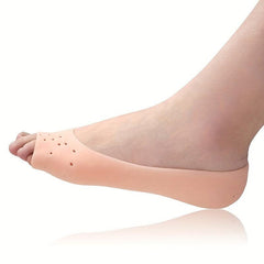 Open Toe Socks with Silicone for Foot Moisturizing