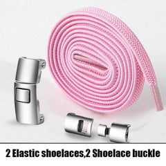 No-Screw Installation Widened Buckle Elastic Laces for Sneakers