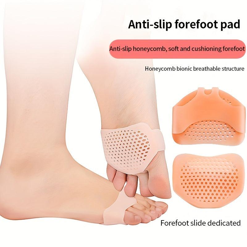 Silicone Forefoot Pads for High Heels - Breathable Honeycomb Insoles