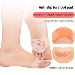 Silicone Forefoot Pads for High Heels - Breathable Honeycomb Insoles