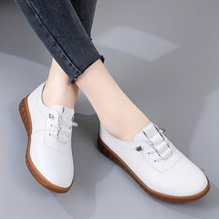 Women's Casual Lace Up Loafers Soft Sole Comfortable Work Shoes