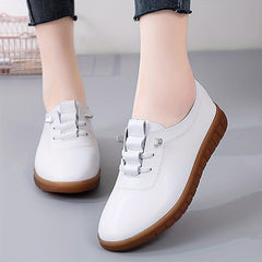 Women's Casual Lace Up Loafers Soft Sole Comfortable Work Shoes