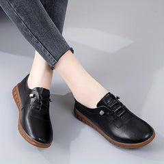 Women's Casual Lace Up Loafers Soft Sole Comfortable Work Shoes
