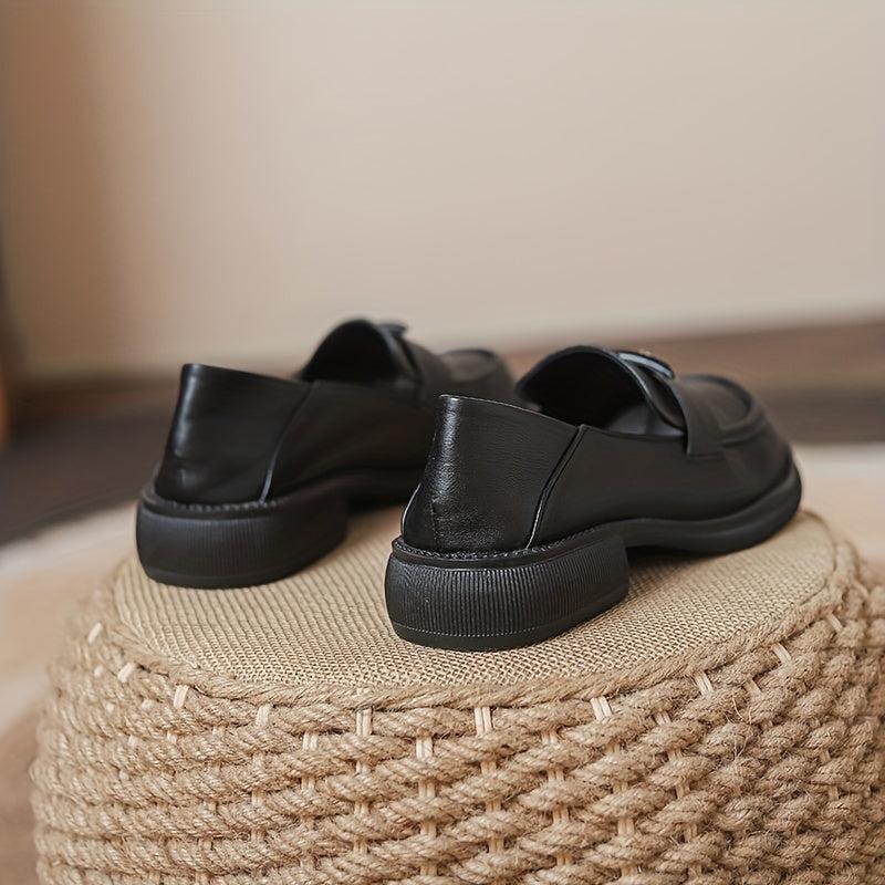 Women's Triangle Decor Loafers Slip On Walking Shoes