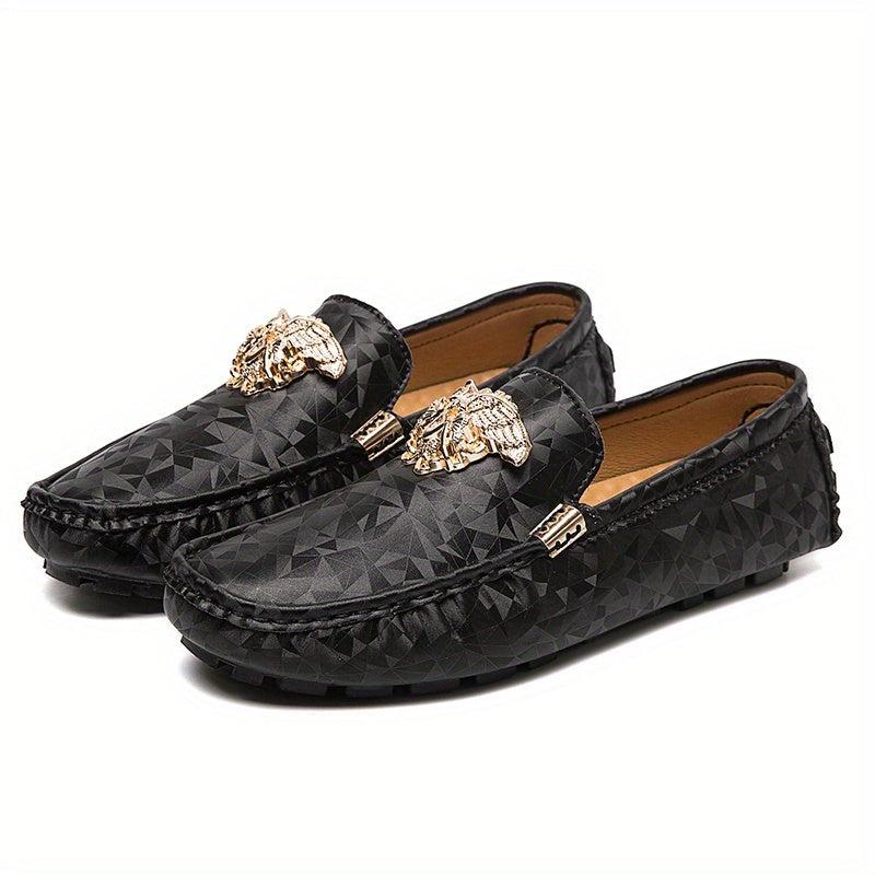 Women's Geometric Loafers Slip On Flat Shoes