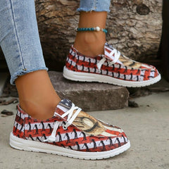 Women's Baseball Canvas Low Top Platform Shoes