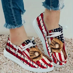 Women's Baseball Canvas Low Top Platform Shoes