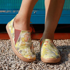 Women's Tie dye Slip On Canvas Shoes Comfy Travel Shoes