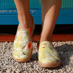 Women's Tie dye Slip On Canvas Shoes Comfy Travel Shoes