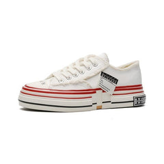 Women's Platform Canvas Lace up Skate Shoes
