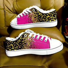 Leopard Print Casual Lace-Up Loafers