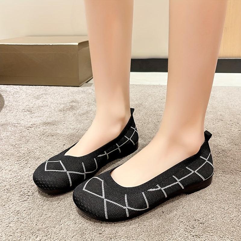 Women's Soft Sole Loafers Slip on Round Toe Lightweight Casual Shoes