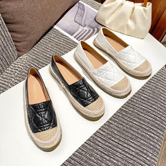 Women's Colorblock Platform Loafers Slip-on Casual Shoes