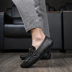 Women's Metal Decor Flat Loafers Soft Sole Slip On Shoes