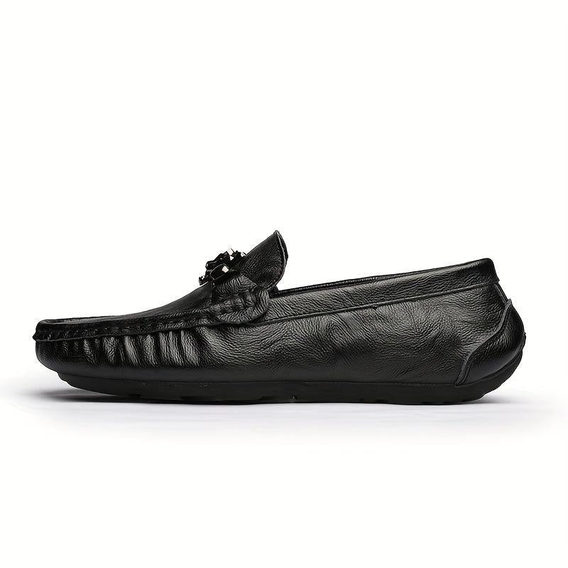 Women's Metal Decor Flat Loafers Soft Sole Slip On Shoes