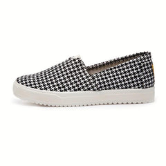 Women's Windmill Pattern Canvas Slip-On Flat Shoes