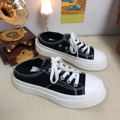 Platform Lace-Up Skate Shoes Low Top Sneakers