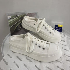 Platform Lace-Up Skate Shoes Low Top Sneakers