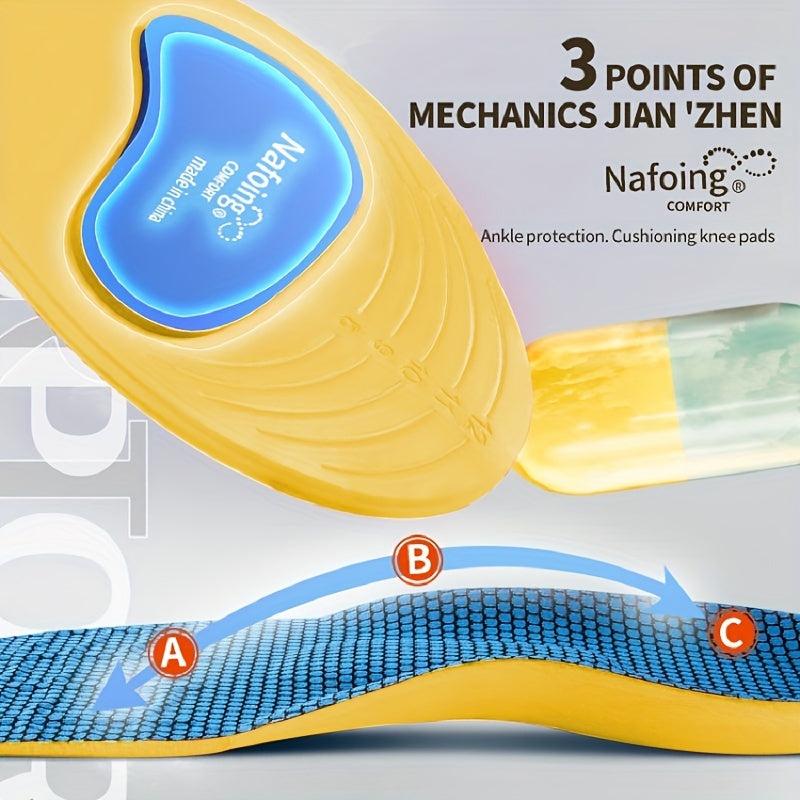 Sports Shock Absorption Insoles High Elastic Deodorant Comfortable Running