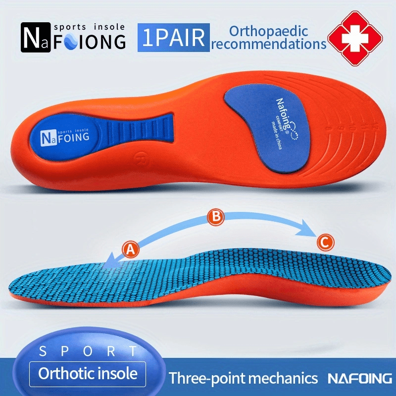 Sports Shock Absorption Insoles High Elastic Deodorant Comfortable Running