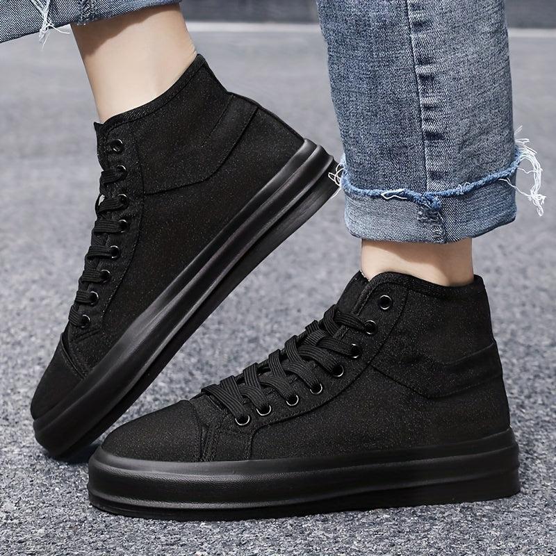 Women's Canvas High Top Lace Up Shoes Lightweight Sneakers
