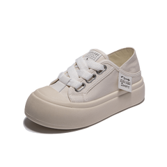 Women's Big Toe Canvas Shoes Casual Lace Up Outdoor Platform Shoes
