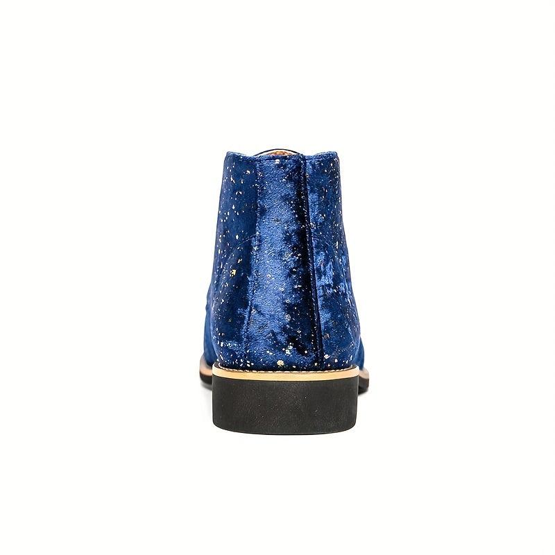 Women's Glitter Mid Top Pointed Toe Oxfords