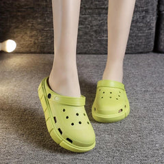 Women's Solid Clogs Casual Hollow Out Beach Shoes
