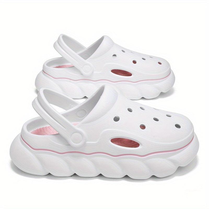 Women's Platform Clogs Hollow Out Adjustable Strap Sandals
