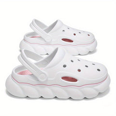 Women's Platform Clogs Hollow Out Adjustable Strap Sandals